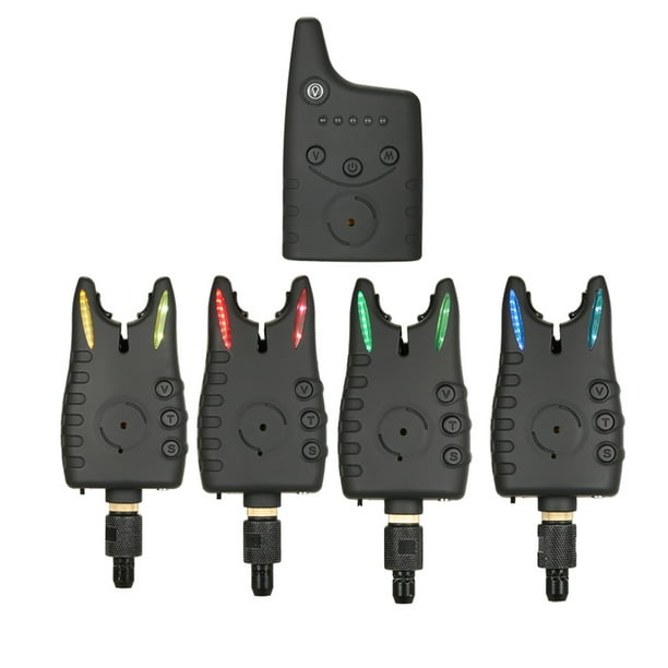 Wireless Digital Fishing Bite Alarms Set Receiver Sound Alert Indicator Kit